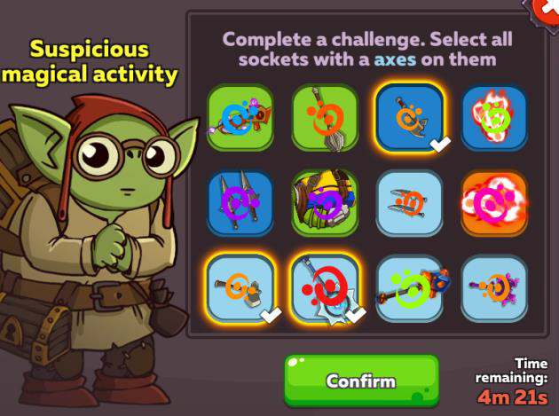 In-game captcha